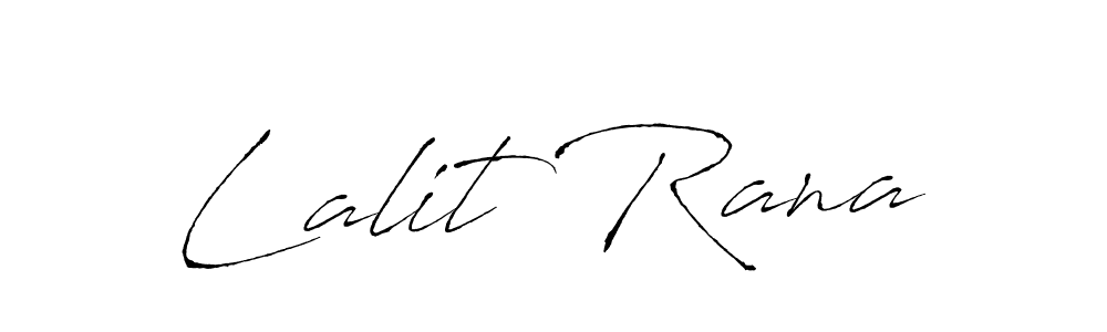 Antro_Vectra is a professional signature style that is perfect for those who want to add a touch of class to their signature. It is also a great choice for those who want to make their signature more unique. Get Lalit Rana name to fancy signature for free. Lalit Rana signature style 6 images and pictures png