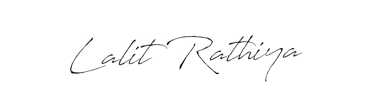 The best way (Antro_Vectra) to make a short signature is to pick only two or three words in your name. The name Lalit Rathiya include a total of six letters. For converting this name. Lalit Rathiya signature style 6 images and pictures png