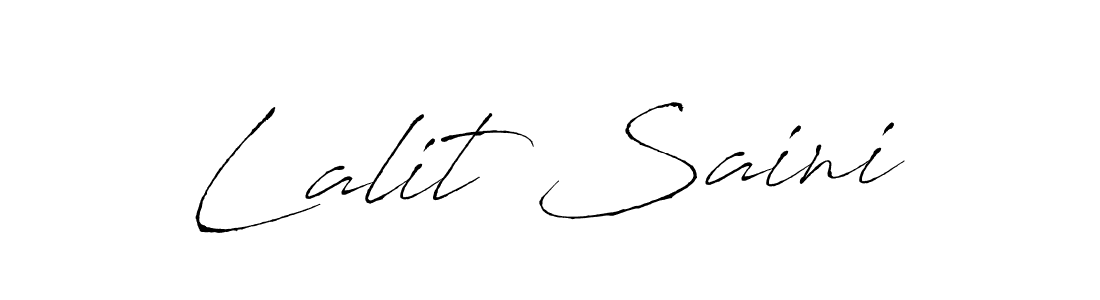 Create a beautiful signature design for name Lalit Saini. With this signature (Antro_Vectra) fonts, you can make a handwritten signature for free. Lalit Saini signature style 6 images and pictures png