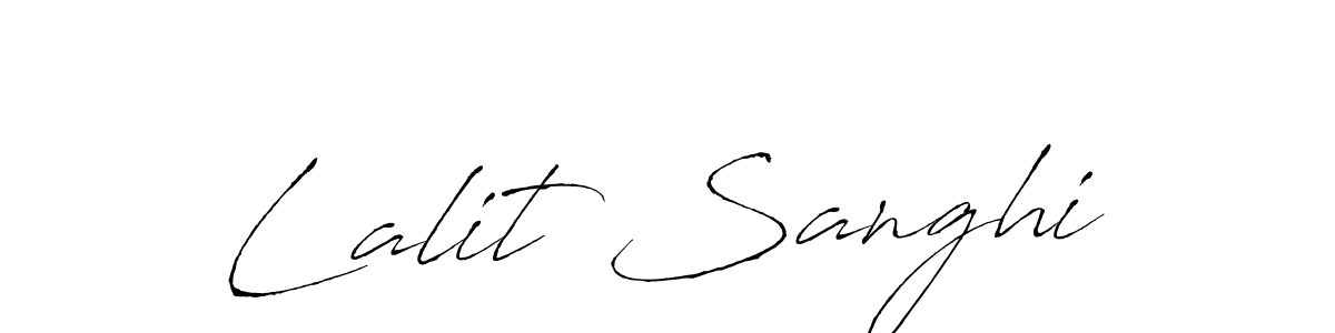 Antro_Vectra is a professional signature style that is perfect for those who want to add a touch of class to their signature. It is also a great choice for those who want to make their signature more unique. Get Lalit Sanghi name to fancy signature for free. Lalit Sanghi signature style 6 images and pictures png