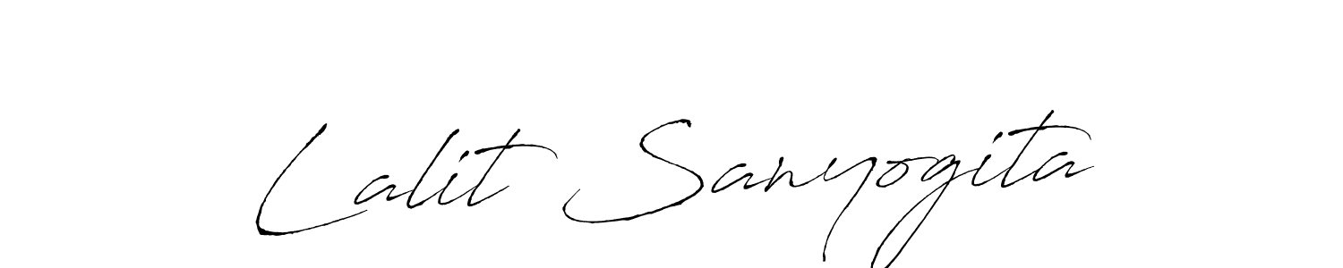 It looks lik you need a new signature style for name Lalit Sanyogita. Design unique handwritten (Antro_Vectra) signature with our free signature maker in just a few clicks. Lalit Sanyogita signature style 6 images and pictures png