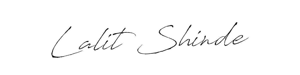 Antro_Vectra is a professional signature style that is perfect for those who want to add a touch of class to their signature. It is also a great choice for those who want to make their signature more unique. Get Lalit Shinde name to fancy signature for free. Lalit Shinde signature style 6 images and pictures png