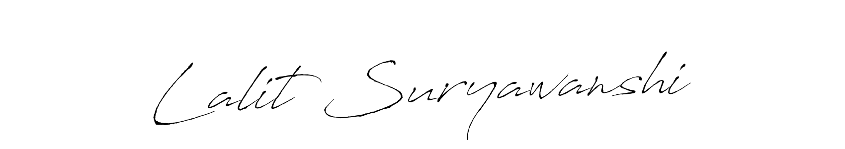 How to make Lalit Suryawanshi signature? Antro_Vectra is a professional autograph style. Create handwritten signature for Lalit Suryawanshi name. Lalit Suryawanshi signature style 6 images and pictures png