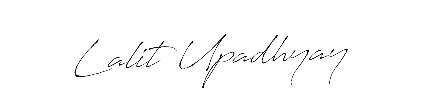 Design your own signature with our free online signature maker. With this signature software, you can create a handwritten (Antro_Vectra) signature for name Lalit Upadhyay. Lalit Upadhyay signature style 6 images and pictures png
