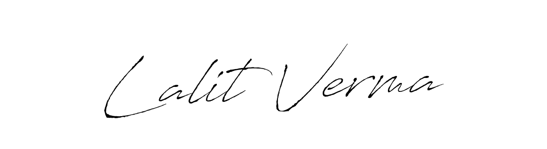 Create a beautiful signature design for name Lalit Verma. With this signature (Antro_Vectra) fonts, you can make a handwritten signature for free. Lalit Verma signature style 6 images and pictures png