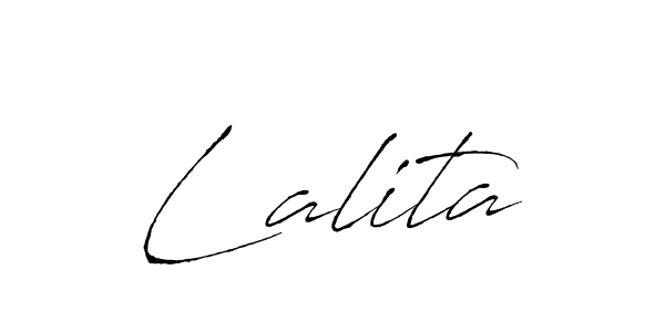 You should practise on your own different ways (Antro_Vectra) to write your name (Lalita) in signature. don't let someone else do it for you. Lalita signature style 6 images and pictures png