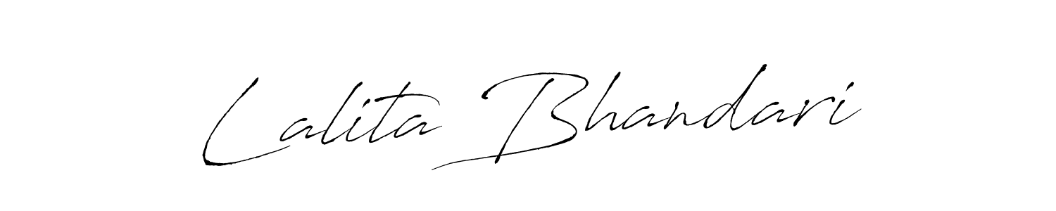 It looks lik you need a new signature style for name Lalita Bhandari. Design unique handwritten (Antro_Vectra) signature with our free signature maker in just a few clicks. Lalita Bhandari signature style 6 images and pictures png