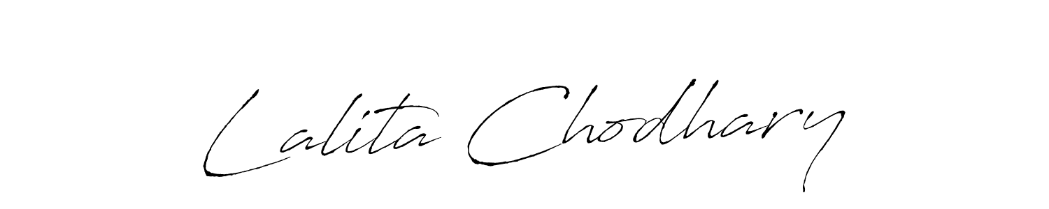 Design your own signature with our free online signature maker. With this signature software, you can create a handwritten (Antro_Vectra) signature for name Lalita Chodhary. Lalita Chodhary signature style 6 images and pictures png