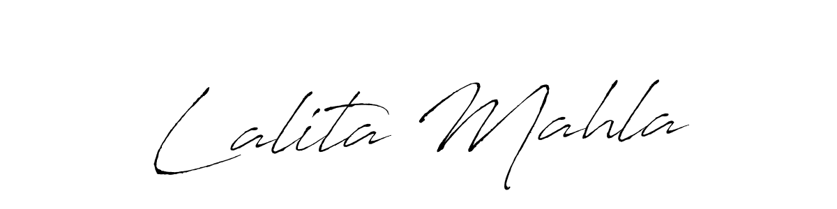 How to make Lalita Mahla signature? Antro_Vectra is a professional autograph style. Create handwritten signature for Lalita Mahla name. Lalita Mahla signature style 6 images and pictures png