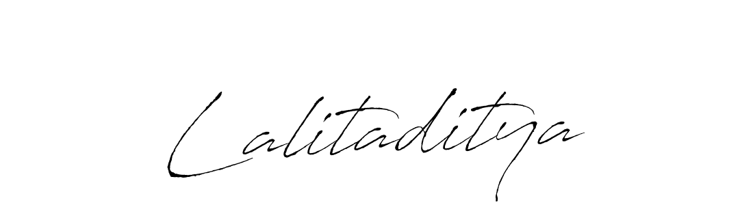 Use a signature maker to create a handwritten signature online. With this signature software, you can design (Antro_Vectra) your own signature for name Lalitaditya. Lalitaditya signature style 6 images and pictures png