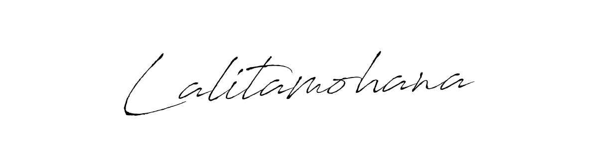 Design your own signature with our free online signature maker. With this signature software, you can create a handwritten (Antro_Vectra) signature for name Lalitamohana. Lalitamohana signature style 6 images and pictures png