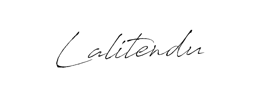 How to make Lalitendu name signature. Use Antro_Vectra style for creating short signs online. This is the latest handwritten sign. Lalitendu signature style 6 images and pictures png