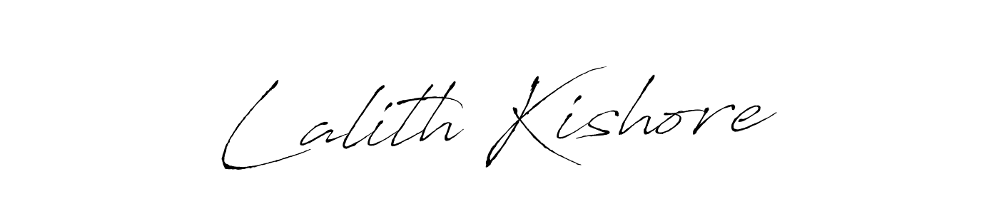 How to make Lalith Kishore name signature. Use Antro_Vectra style for creating short signs online. This is the latest handwritten sign. Lalith Kishore signature style 6 images and pictures png