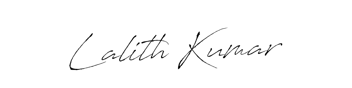 Design your own signature with our free online signature maker. With this signature software, you can create a handwritten (Antro_Vectra) signature for name Lalith Kumar. Lalith Kumar signature style 6 images and pictures png