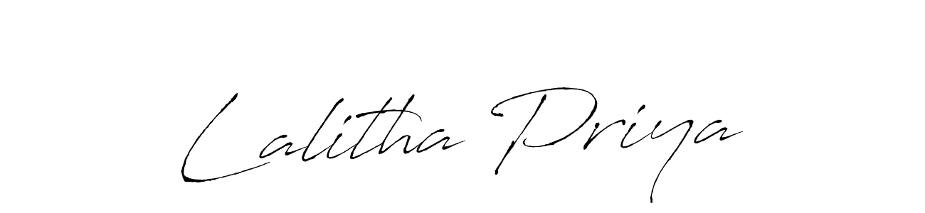 Make a beautiful signature design for name Lalitha Priya. With this signature (Antro_Vectra) style, you can create a handwritten signature for free. Lalitha Priya signature style 6 images and pictures png