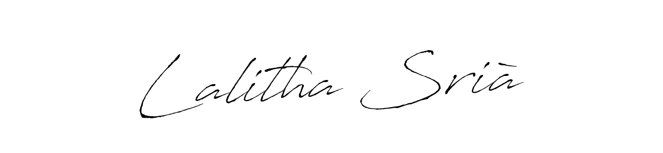 Antro_Vectra is a professional signature style that is perfect for those who want to add a touch of class to their signature. It is also a great choice for those who want to make their signature more unique. Get Lalitha Srià name to fancy signature for free. Lalitha Srià signature style 6 images and pictures png