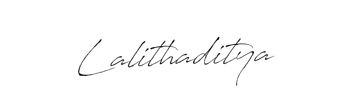 Design your own signature with our free online signature maker. With this signature software, you can create a handwritten (Antro_Vectra) signature for name Lalithaditya. Lalithaditya signature style 6 images and pictures png