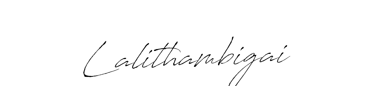 Use a signature maker to create a handwritten signature online. With this signature software, you can design (Antro_Vectra) your own signature for name Lalithambigai. Lalithambigai signature style 6 images and pictures png