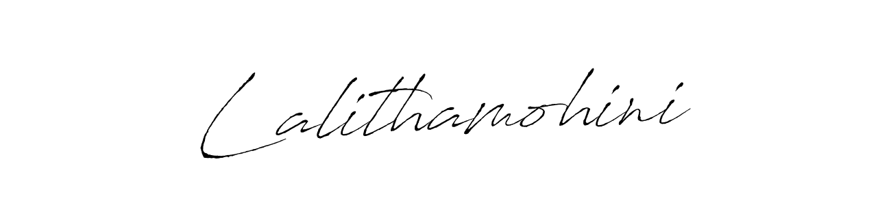 How to make Lalithamohini signature? Antro_Vectra is a professional autograph style. Create handwritten signature for Lalithamohini name. Lalithamohini signature style 6 images and pictures png