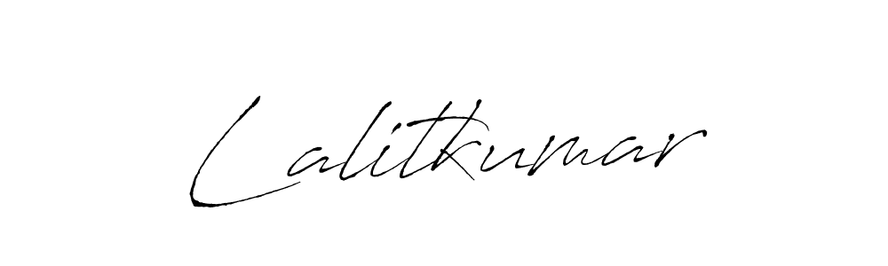 Create a beautiful signature design for name Lalitkumar. With this signature (Antro_Vectra) fonts, you can make a handwritten signature for free. Lalitkumar signature style 6 images and pictures png