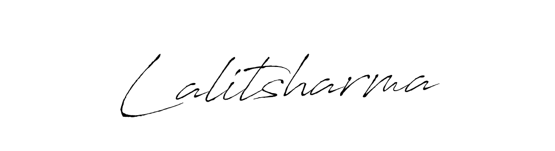 How to make Lalitsharma name signature. Use Antro_Vectra style for creating short signs online. This is the latest handwritten sign. Lalitsharma signature style 6 images and pictures png