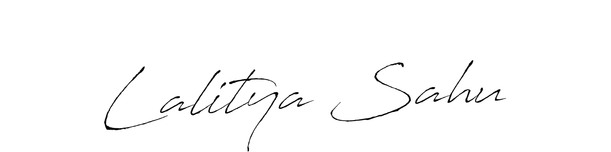 How to make Lalitya Sahu signature? Antro_Vectra is a professional autograph style. Create handwritten signature for Lalitya Sahu name. Lalitya Sahu signature style 6 images and pictures png