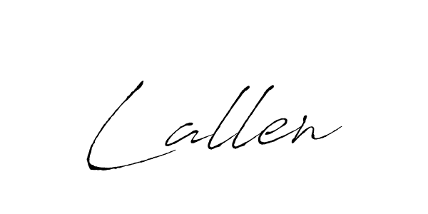 You should practise on your own different ways (Antro_Vectra) to write your name (Lallen) in signature. don't let someone else do it for you. Lallen signature style 6 images and pictures png