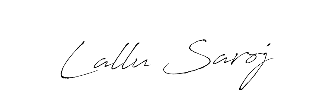 Create a beautiful signature design for name Lallu Saroj. With this signature (Antro_Vectra) fonts, you can make a handwritten signature for free. Lallu Saroj signature style 6 images and pictures png