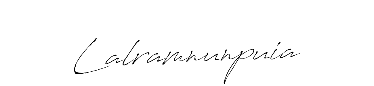 Make a beautiful signature design for name Lalramnunpuia. With this signature (Antro_Vectra) style, you can create a handwritten signature for free. Lalramnunpuia signature style 6 images and pictures png