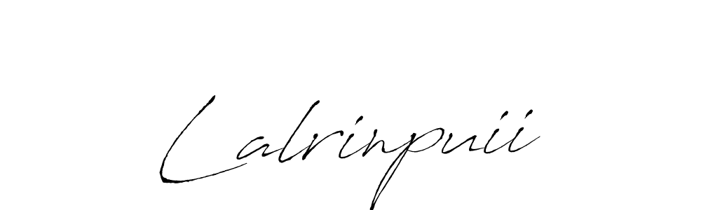 How to make Lalrinpuii name signature. Use Antro_Vectra style for creating short signs online. This is the latest handwritten sign. Lalrinpuii signature style 6 images and pictures png