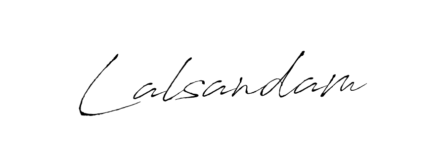 Use a signature maker to create a handwritten signature online. With this signature software, you can design (Antro_Vectra) your own signature for name Lalsandam. Lalsandam signature style 6 images and pictures png