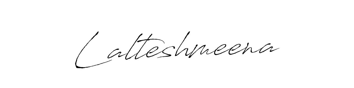 How to make Lalteshmeena signature? Antro_Vectra is a professional autograph style. Create handwritten signature for Lalteshmeena name. Lalteshmeena signature style 6 images and pictures png