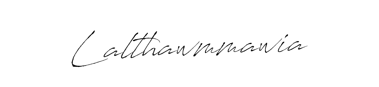 The best way (Antro_Vectra) to make a short signature is to pick only two or three words in your name. The name Lalthawmmawia include a total of six letters. For converting this name. Lalthawmmawia signature style 6 images and pictures png