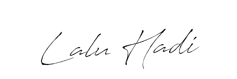 It looks lik you need a new signature style for name Lalu Hadi. Design unique handwritten (Antro_Vectra) signature with our free signature maker in just a few clicks. Lalu Hadi signature style 6 images and pictures png
