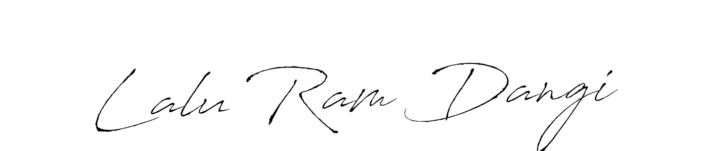 Also we have Lalu Ram Dangi name is the best signature style. Create professional handwritten signature collection using Antro_Vectra autograph style. Lalu Ram Dangi signature style 6 images and pictures png