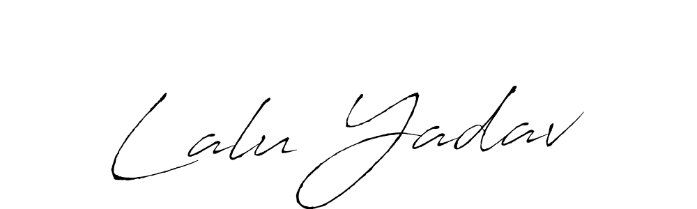 Antro_Vectra is a professional signature style that is perfect for those who want to add a touch of class to their signature. It is also a great choice for those who want to make their signature more unique. Get Lalu Yadav name to fancy signature for free. Lalu Yadav signature style 6 images and pictures png