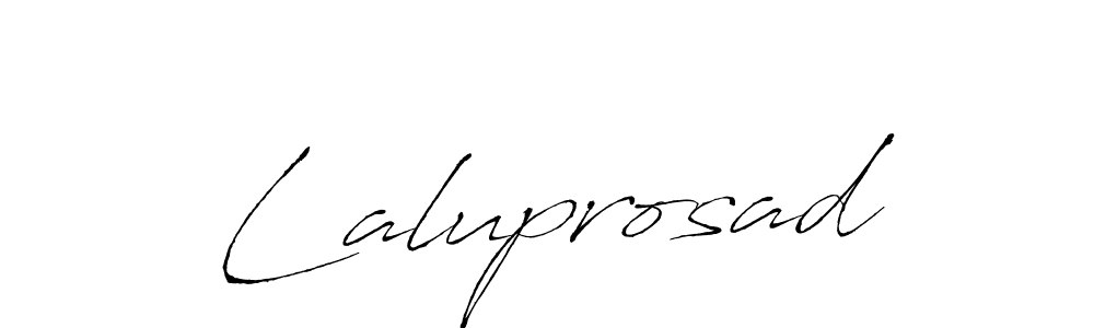Design your own signature with our free online signature maker. With this signature software, you can create a handwritten (Antro_Vectra) signature for name Laluprosad. Laluprosad signature style 6 images and pictures png