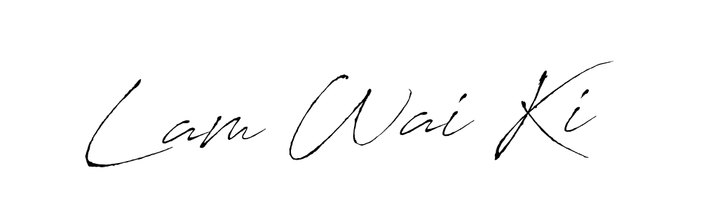 You should practise on your own different ways (Antro_Vectra) to write your name (Lam Wai Ki) in signature. don't let someone else do it for you. Lam Wai Ki signature style 6 images and pictures png