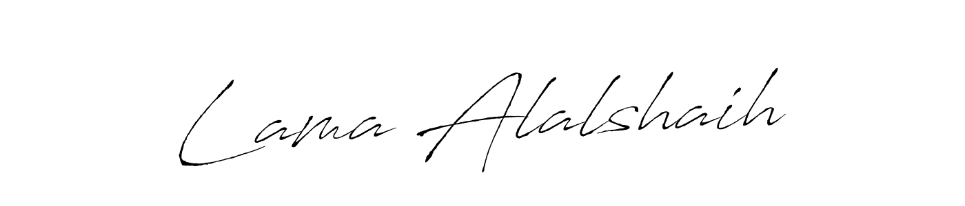 Lama Alalshaih stylish signature style. Best Handwritten Sign (Antro_Vectra) for my name. Handwritten Signature Collection Ideas for my name Lama Alalshaih. Lama Alalshaih signature style 6 images and pictures png