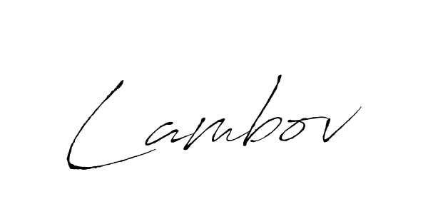 How to make Lambov signature? Antro_Vectra is a professional autograph style. Create handwritten signature for Lambov name. Lambov signature style 6 images and pictures png