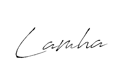 Also we have Lamha name is the best signature style. Create professional handwritten signature collection using Antro_Vectra autograph style. Lamha signature style 6 images and pictures png