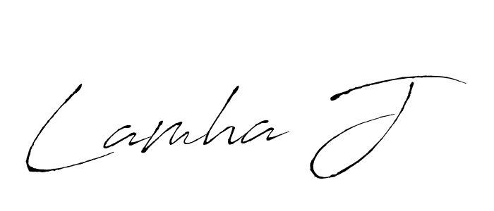 Here are the top 10 professional signature styles for the name Lamha J. These are the best autograph styles you can use for your name. Lamha J signature style 6 images and pictures png