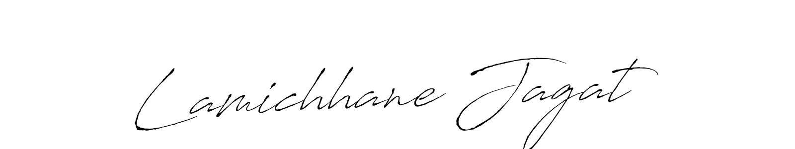 Use a signature maker to create a handwritten signature online. With this signature software, you can design (Antro_Vectra) your own signature for name Lamichhane Jagat. Lamichhane Jagat signature style 6 images and pictures png