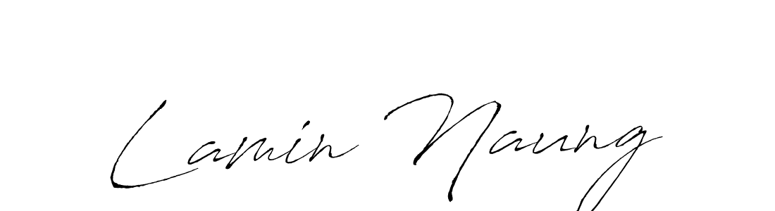 You should practise on your own different ways (Antro_Vectra) to write your name (Lamin Naung) in signature. don't let someone else do it for you. Lamin Naung signature style 6 images and pictures png