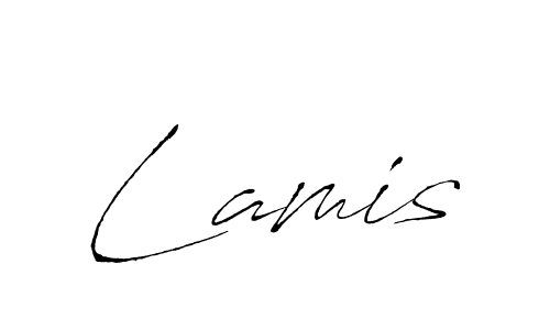 Lamis stylish signature style. Best Handwritten Sign (Antro_Vectra) for my name. Handwritten Signature Collection Ideas for my name Lamis. Lamis signature style 6 images and pictures png