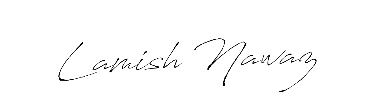 You can use this online signature creator to create a handwritten signature for the name Lamish Nawaz. This is the best online autograph maker. Lamish Nawaz signature style 6 images and pictures png