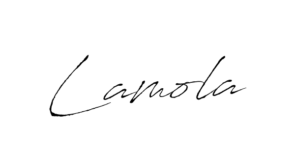 Create a beautiful signature design for name Lamola. With this signature (Antro_Vectra) fonts, you can make a handwritten signature for free. Lamola signature style 6 images and pictures png