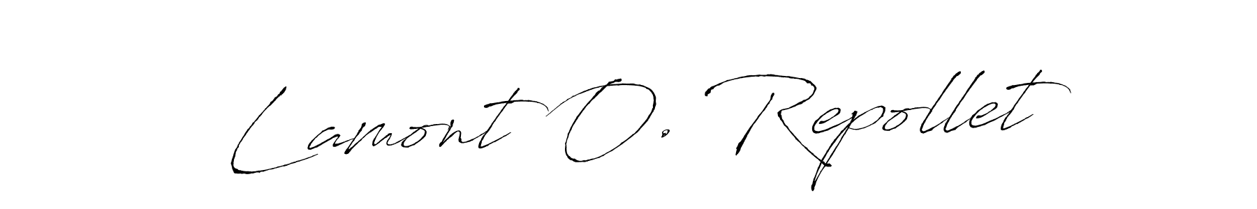 Also You can easily find your signature by using the search form. We will create Lamont O. Repollet name handwritten signature images for you free of cost using Antro_Vectra sign style. Lamont O. Repollet signature style 6 images and pictures png