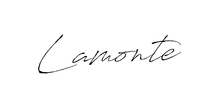 Create a beautiful signature design for name Lamonte. With this signature (Antro_Vectra) fonts, you can make a handwritten signature for free. Lamonte signature style 6 images and pictures png