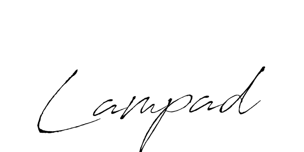 Design your own signature with our free online signature maker. With this signature software, you can create a handwritten (Antro_Vectra) signature for name Lampad. Lampad signature style 6 images and pictures png